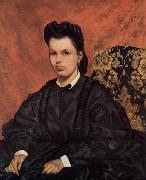 Giovanni Fattori Portrat der ersten Ehefrau des Kunstlers oil painting